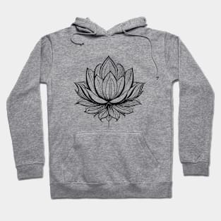 Lotus Flower - Floral Print Hoodie